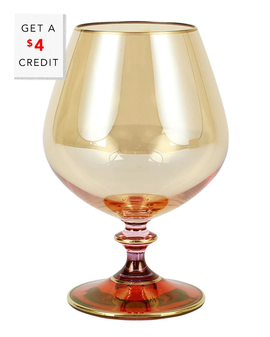 Shop Vietri Regalia Deco Brandy Snifter With $4 Credit