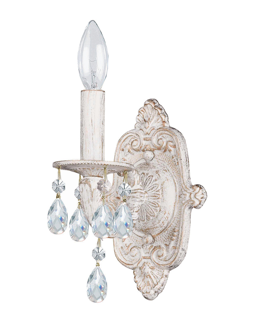 Crystorama 1-light Paris Market Sconce Swarovski Strass Crytal