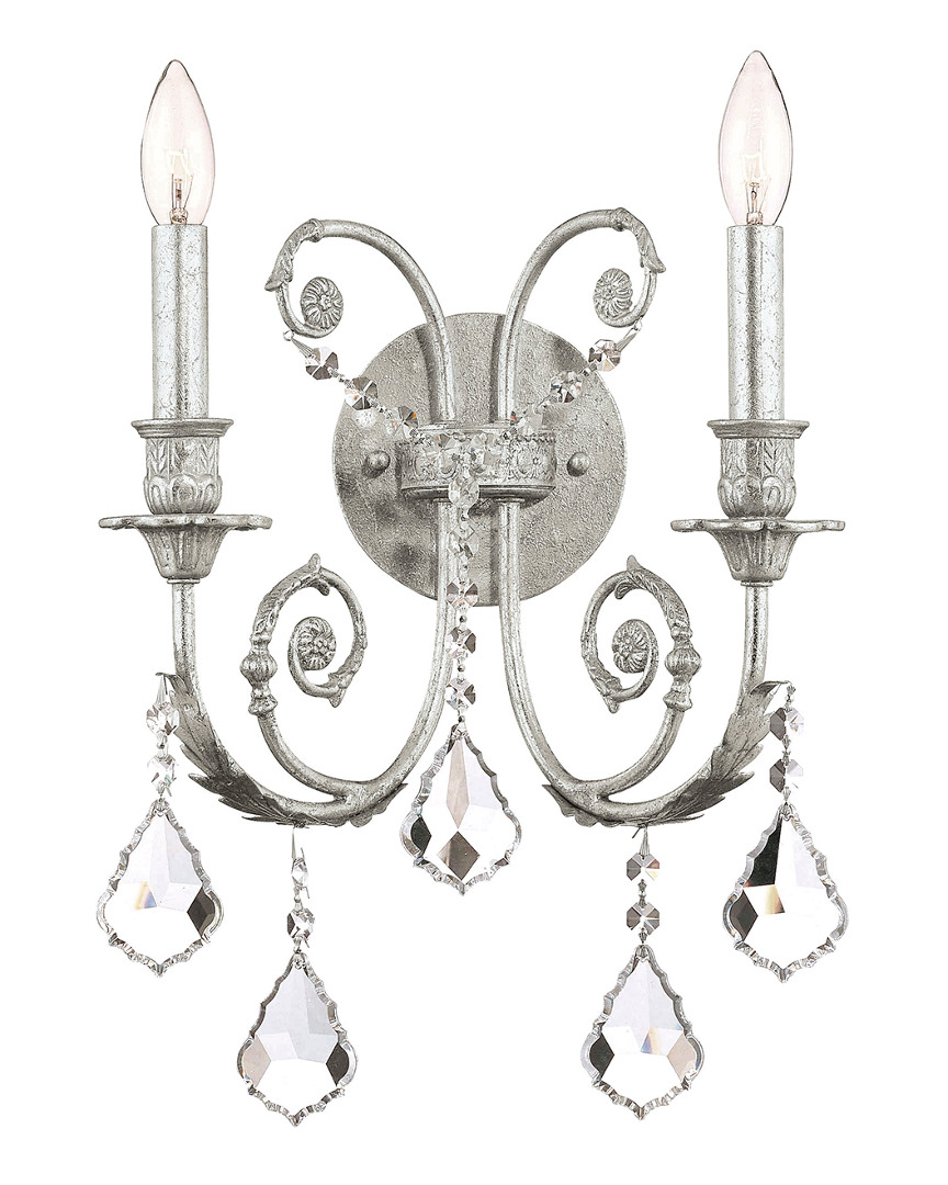 Crystorama 2-light Regis Sconce Swarovski Spectra Crystal