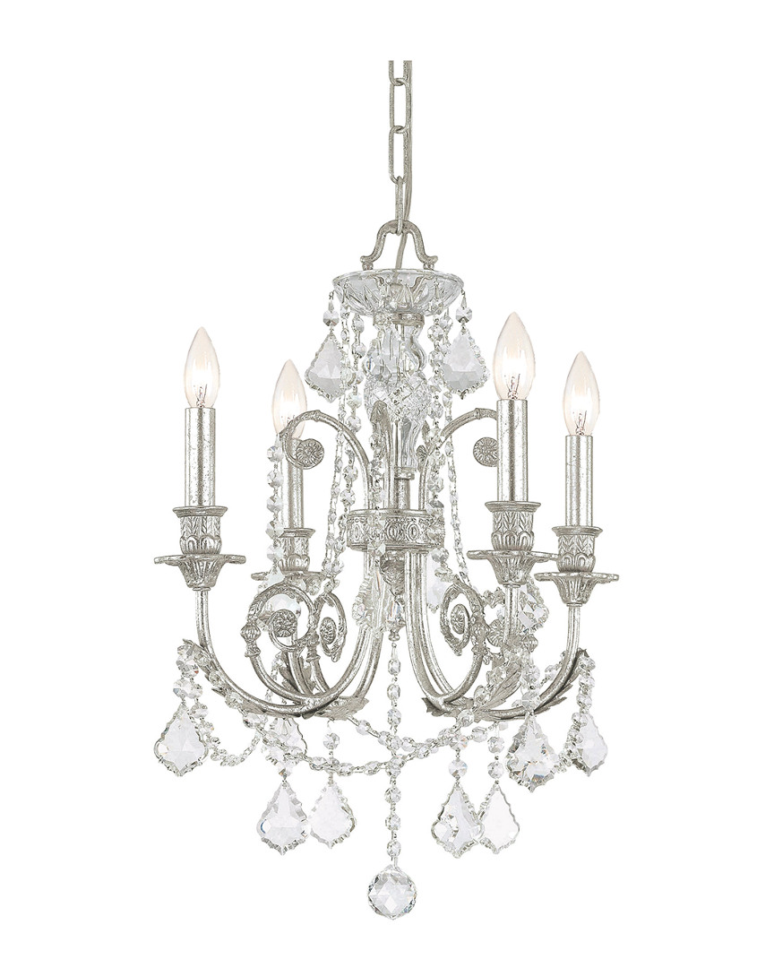 Crystorama 4-light Regis Mini Chandelier Hand Cut Crystal