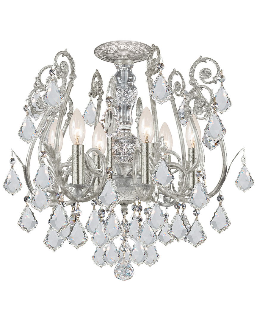 Crystorama 6-light Regis Flush Mount Swarovski Spectra Crystal
