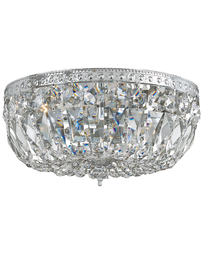 Crystorama 3-light Flush Mount Hand Cut Crystal