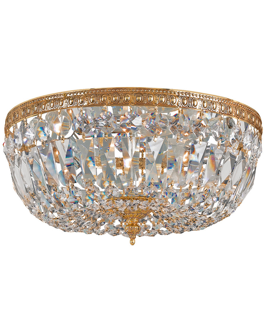 Crystorama 3-light Flush Mount Swarovski Spectra Crystal