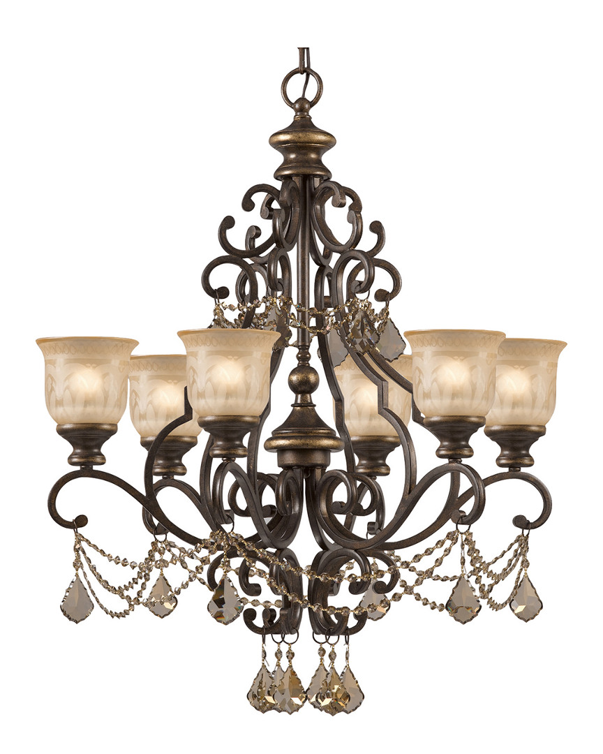 Crystorama 6-light Norwalk Chandelier Hand Cut Crystal