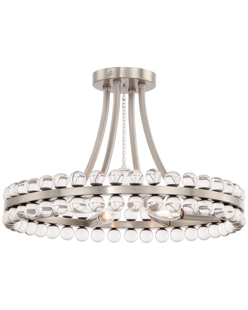 Crystorama 4-light Clover Flush Mount