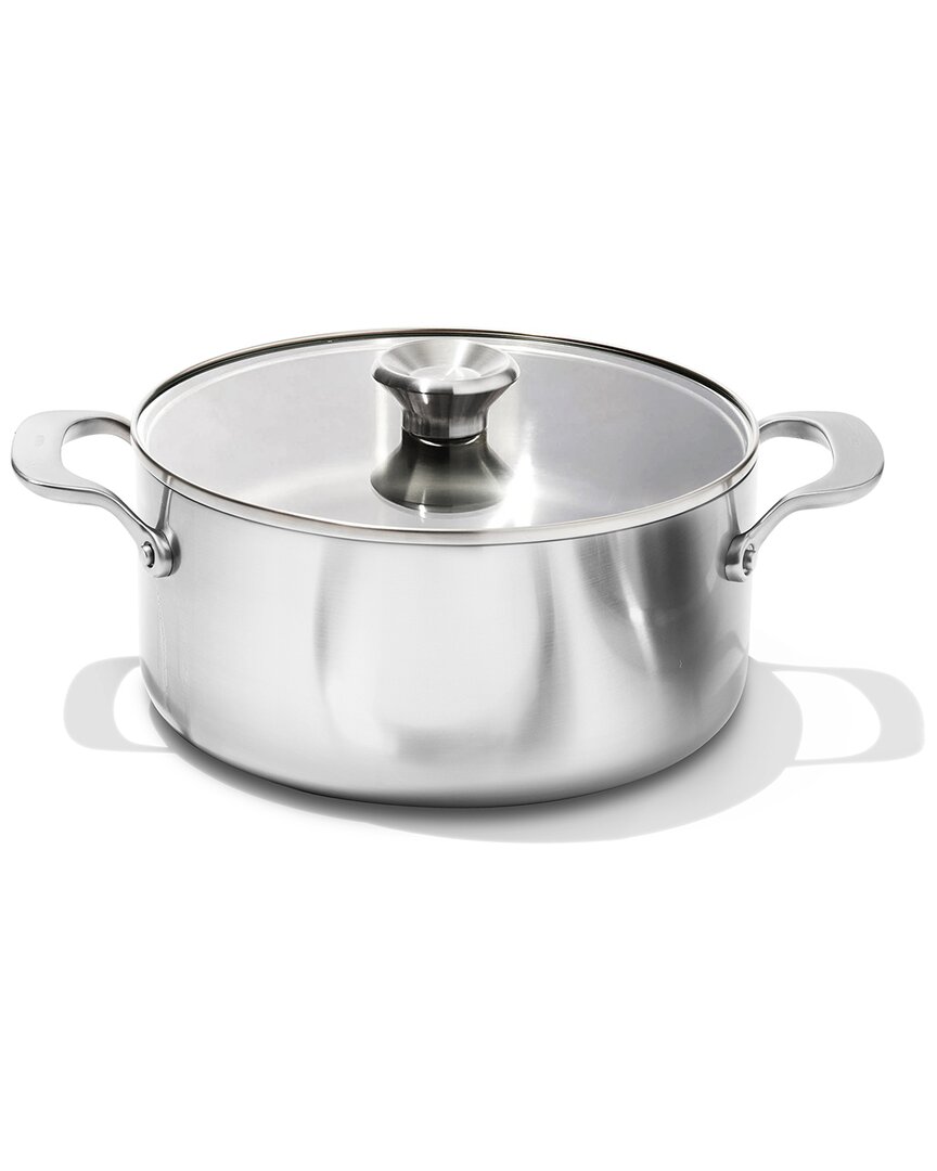 Oxo Tri-ply Stainless Steel 5qt Covered Casserole In Silver