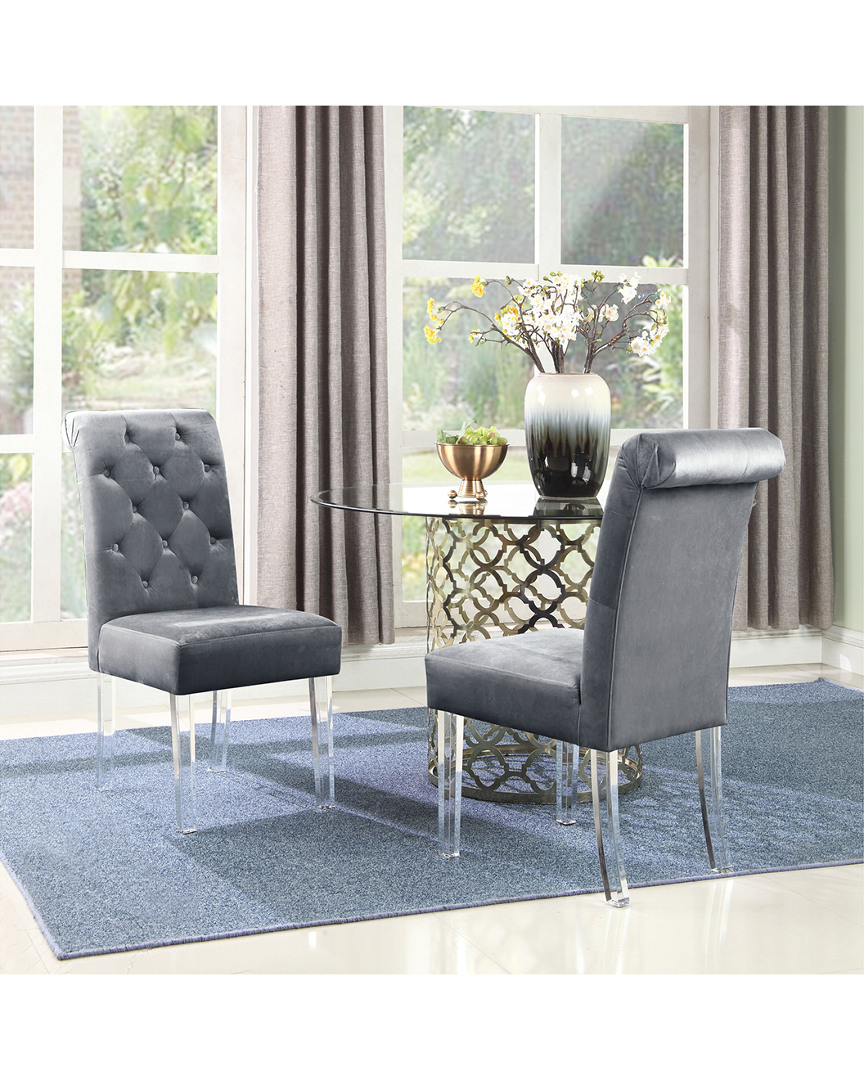 Chic Home Set Of 2 Sharon Grey Dining Chairs