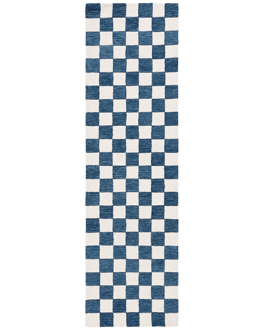 Martha Stewart Wool & Cotton Rug In Blue