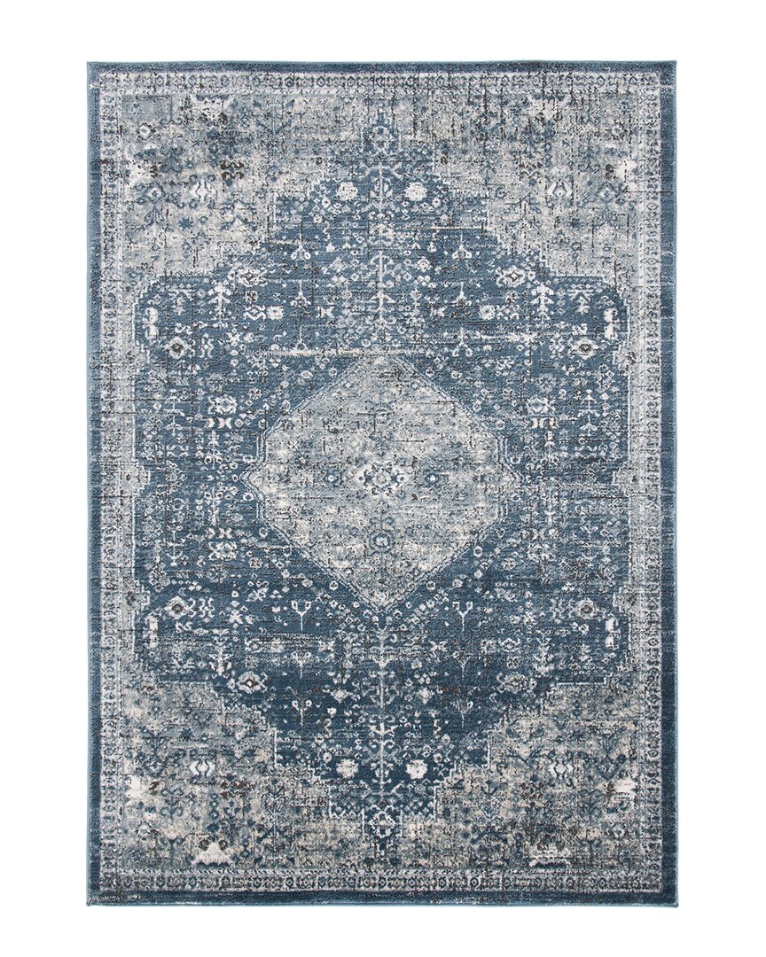 Martha Stewart Polypropylene & Polyester Rug In Blue