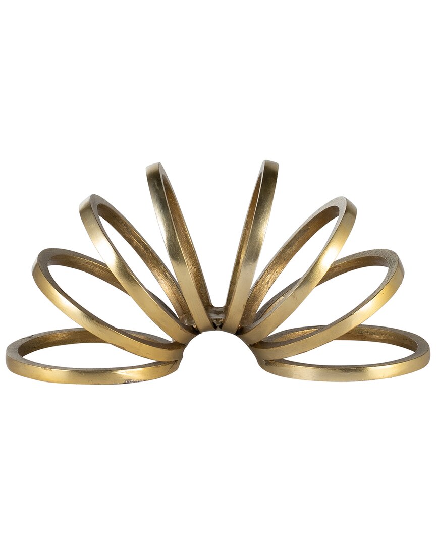 Sagebrook Home 11in Slinky Ring Accent In Gold