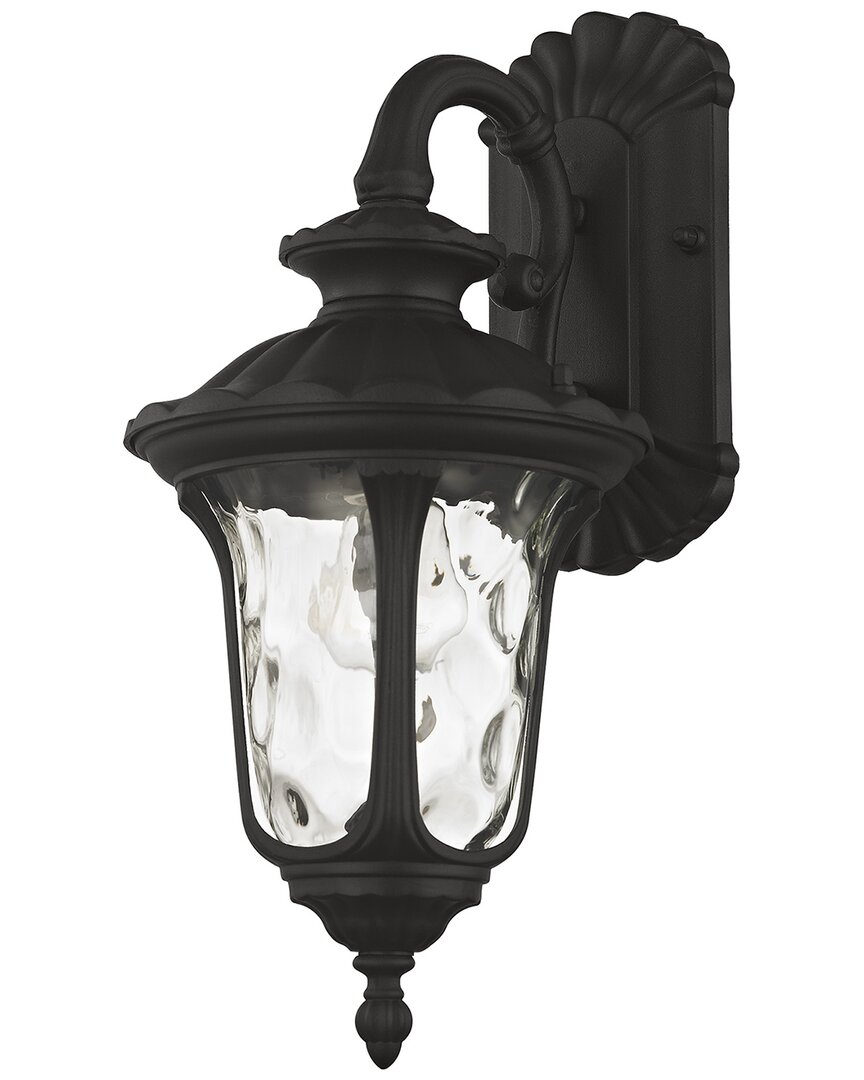Livex Lighting 1 Light Textured Black Small Down Outdoor Wall Lantern In Black