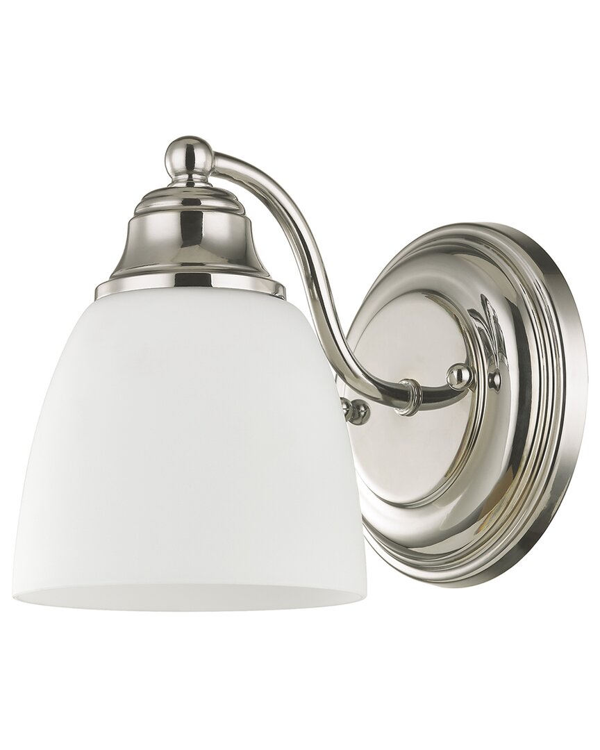 Livex Lighting Somerville 1-light Polished Chrome Wall Sconce In Silver