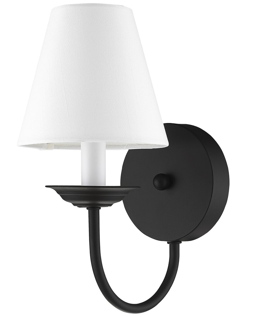 Livex Lighting Mendham 1-light Black Wall Sconce