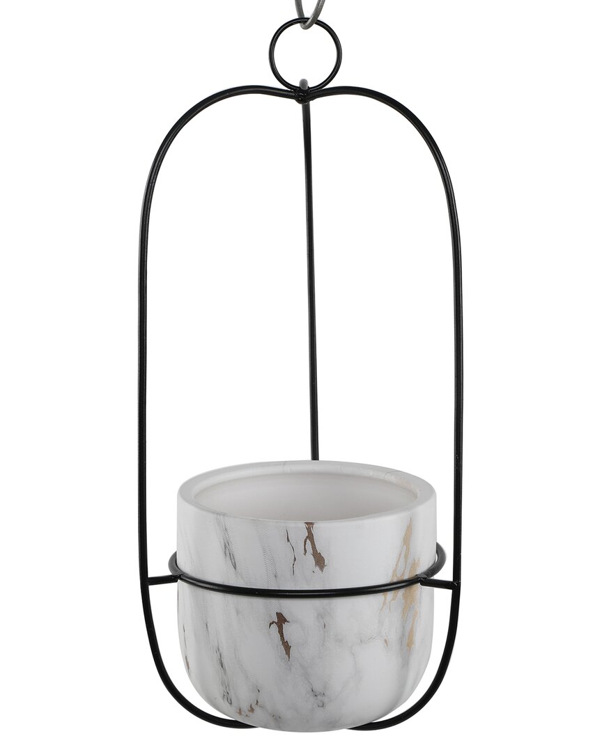 Flora Bunda String Of Bananas In 4in New Ridge Ceramic In White