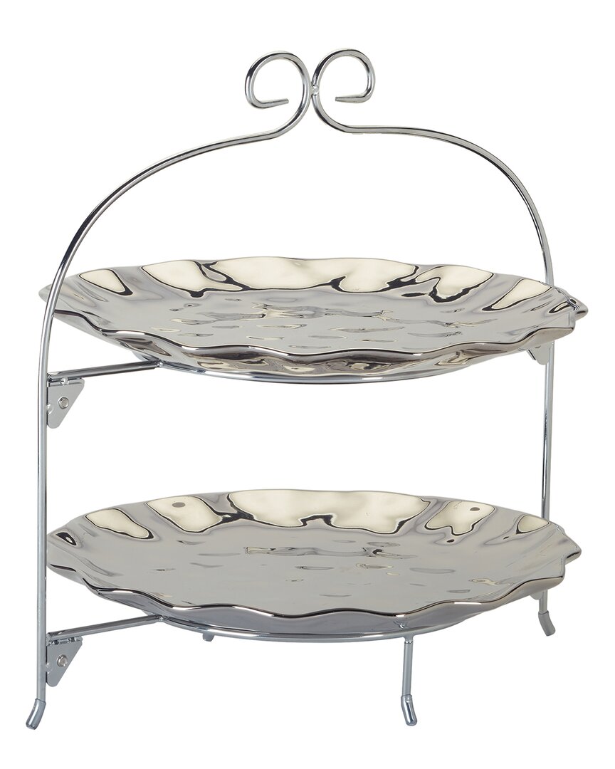 Shop Certified International Silver Coast 2-tier Rack With 11in Plates