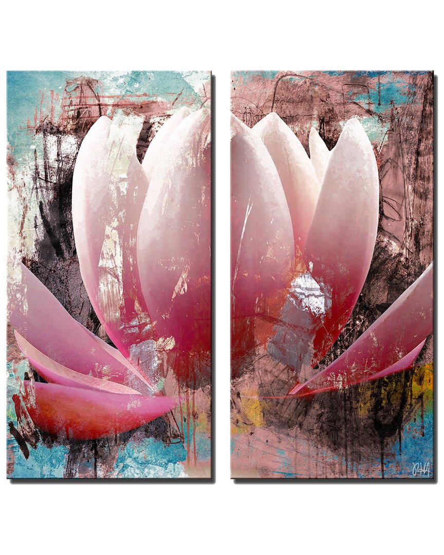 Ready2hangart Painted Petals Xxiii Wrapped Canvas Wall Art By Tristan Scott