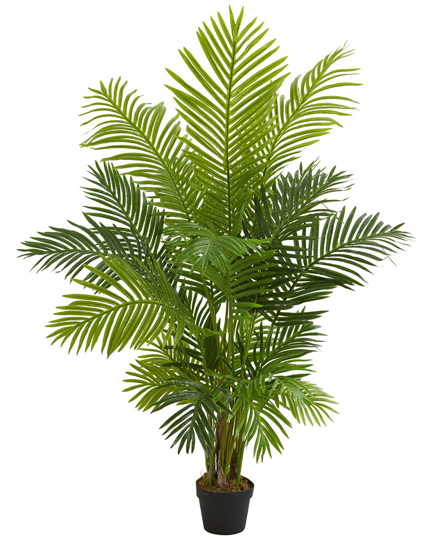 Nearly Natural 5' Hawaii Palm Artificial Tree In Green