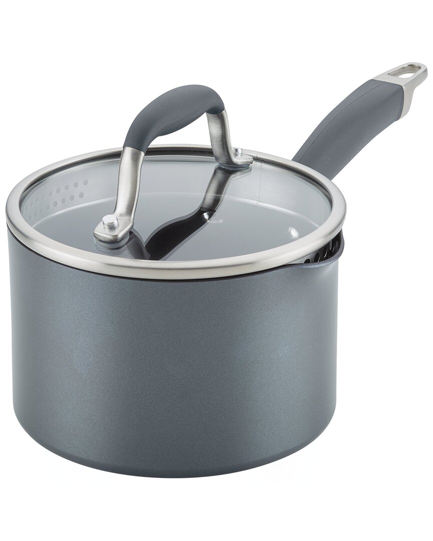 Anolon Advanced Home Hard-anodized Nonstick 2-qt. Straining Saucepan