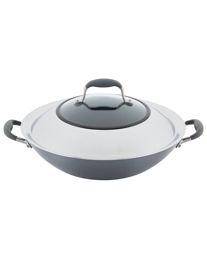 Anolon Advanced Home 14in Hard-anodized Nonstick Wok With Side Handles & Lid