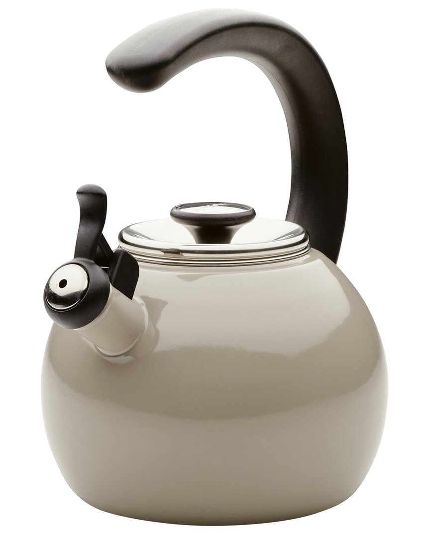 Circulon Enamel On Steel Whistling Induction Teakettle With Flip-up Spout