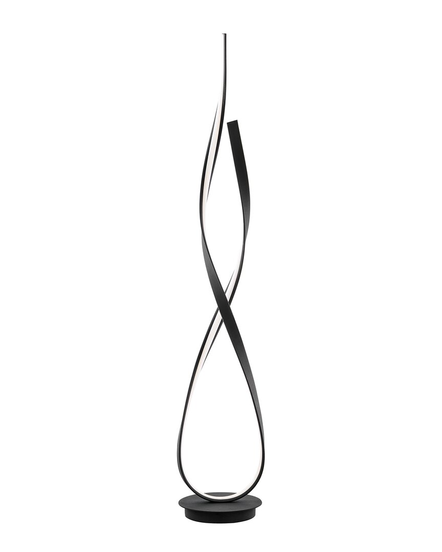 Shop Finesse Decor Matte Black Vienna Led 55in Tall Floor Lamp