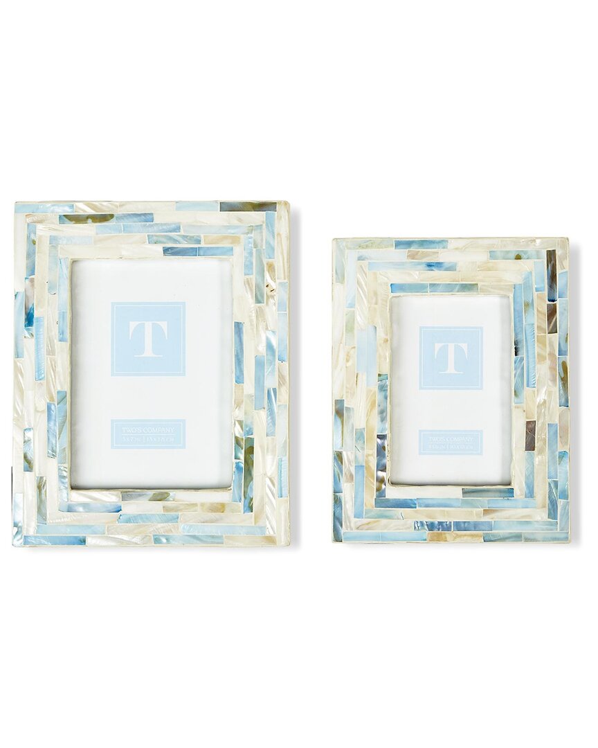 Two's Company S/2 Tiled Mop Photo Frame Incl 2 Sizes