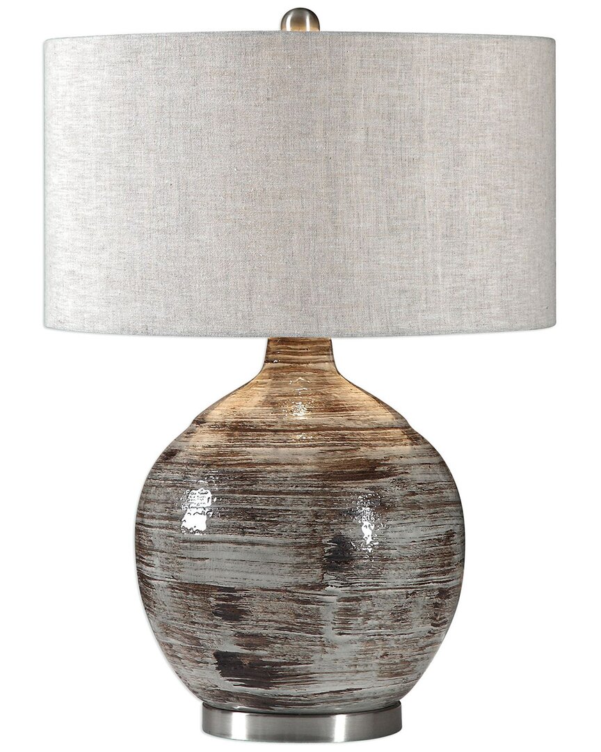 Shop Uttermost Tamula Distressed Table Lamp In Blue
