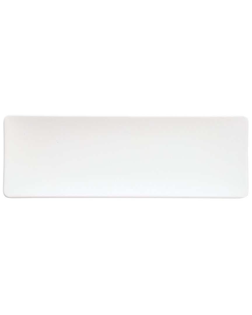 Fortessa Dvm Sandia Bianco Rectangular Platter In White