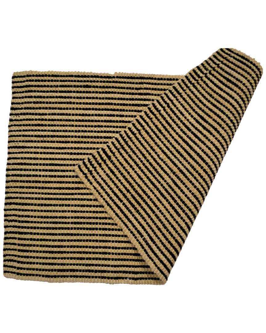 Imports Decor Black Stripes Doormat