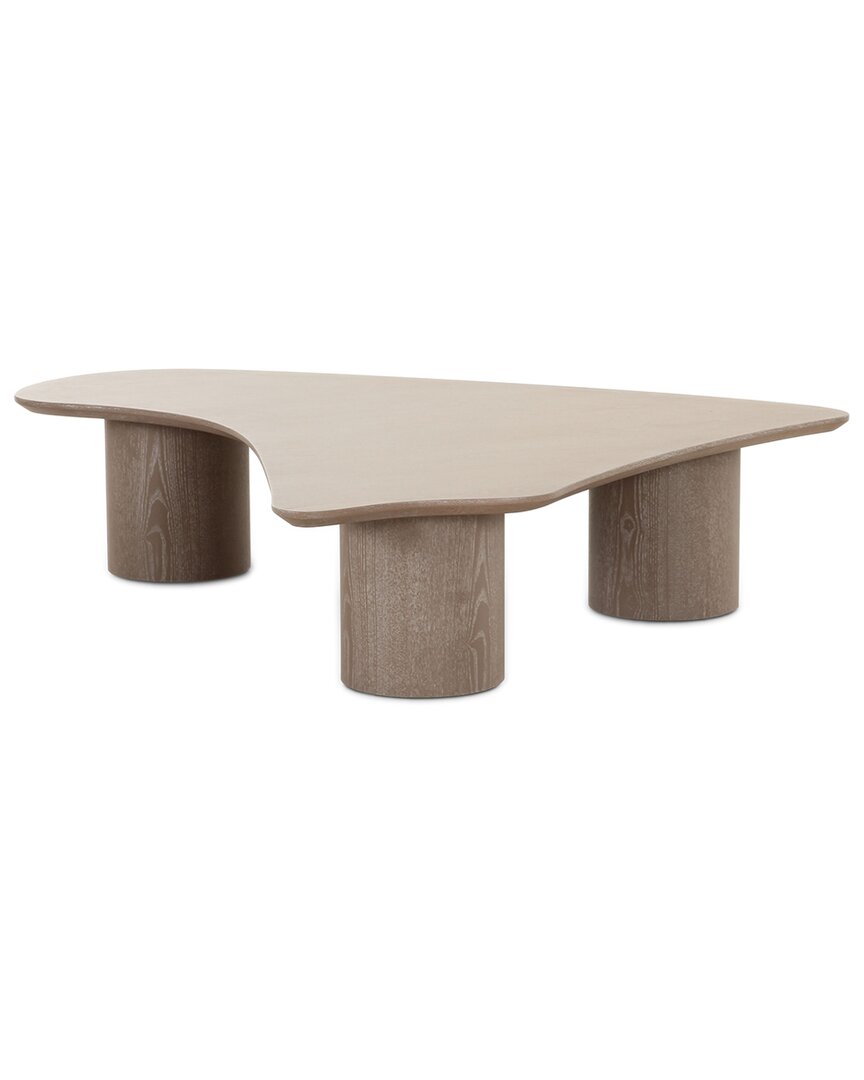 TOV FURNITURE TOV FURNITURE RHEMA WASHED ASH ORGANIC LOW COFFEE TABLE