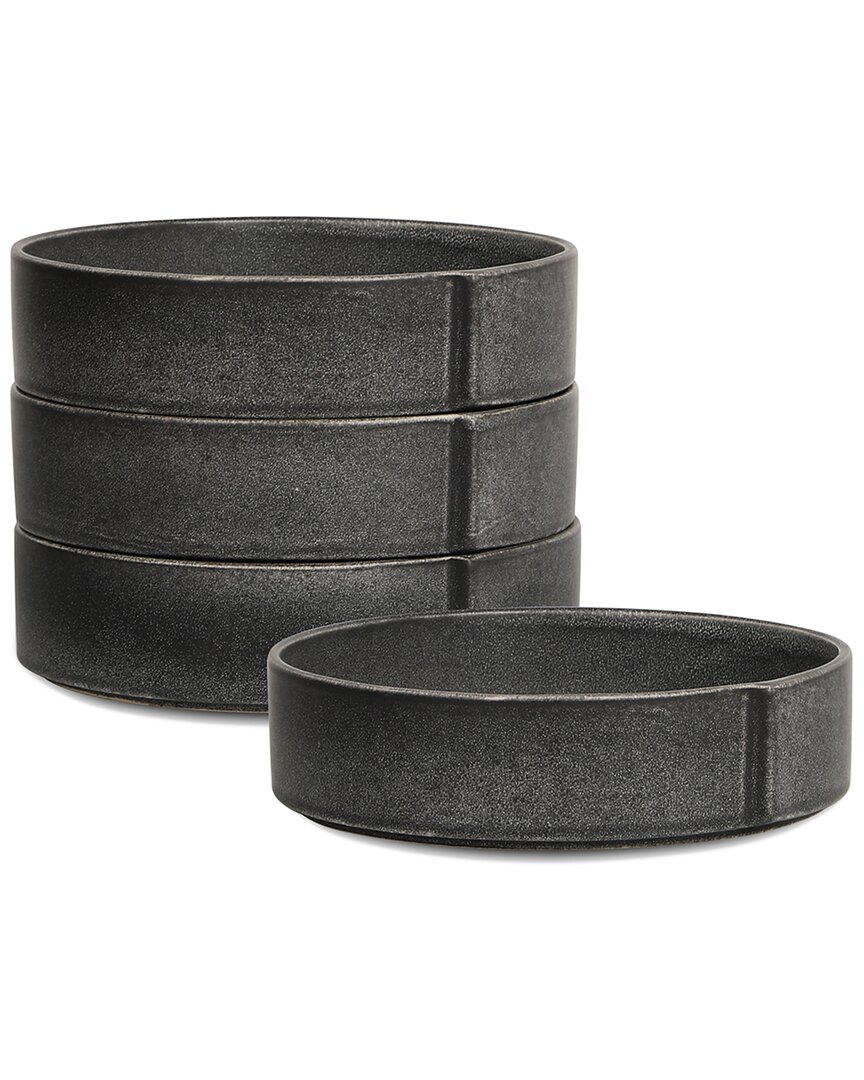 Stone Lain Bao 4pc Pasta Bowl Set In Grey