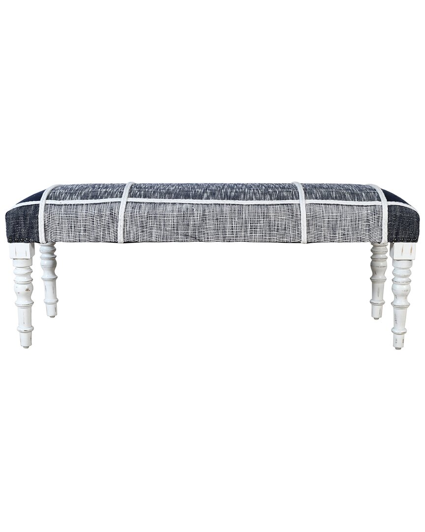 Lr Home Alessio Plaid Modern Handmade Accent Bench