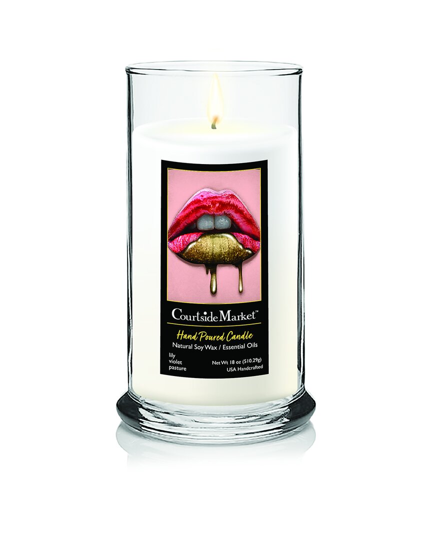 Courtside Market Wall Decor Courtside Market Golden Dipped Lips Soy Wax Candle