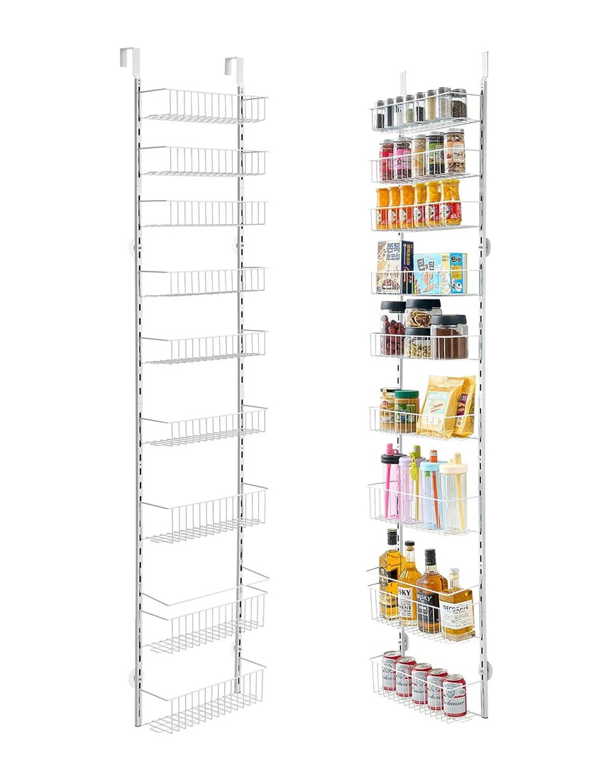 Vevor 9-tier Over-the-door Pantry Organizer In Silver
