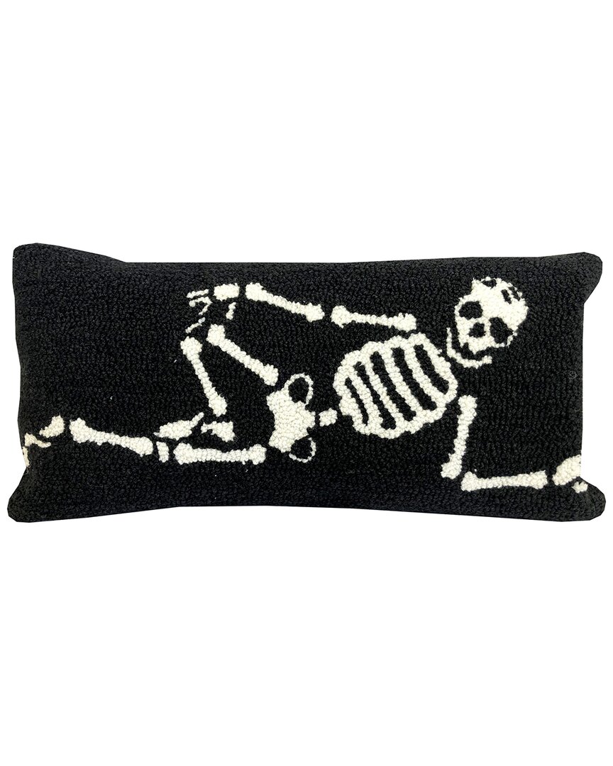 The Rug Market Lounging Skeleton 12x24in Rug In Black