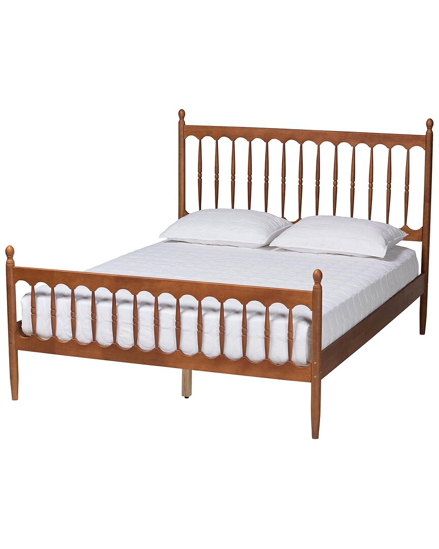 Baxton Studio Deance Retro-modern Wood Queen Size Platform Bed