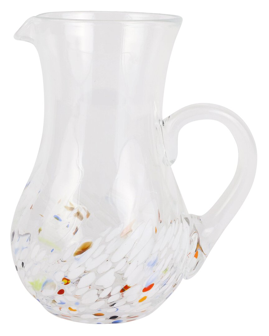 VIETRI VIETRI CHIARA WHITE PITCHER AND STIRRER SET WITH $13 CREDIT