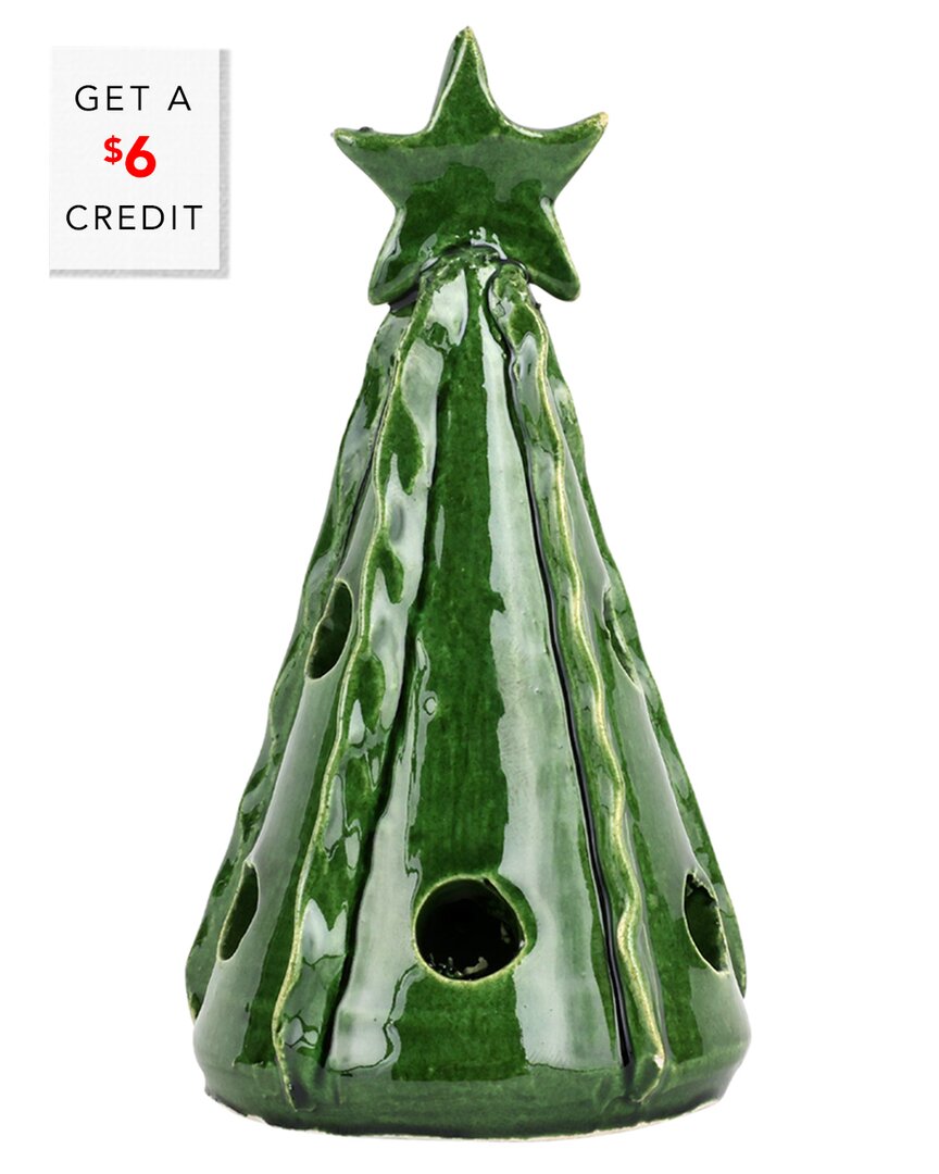 Vietri Foresta Mini Ribbon Tree Christmas Decor
