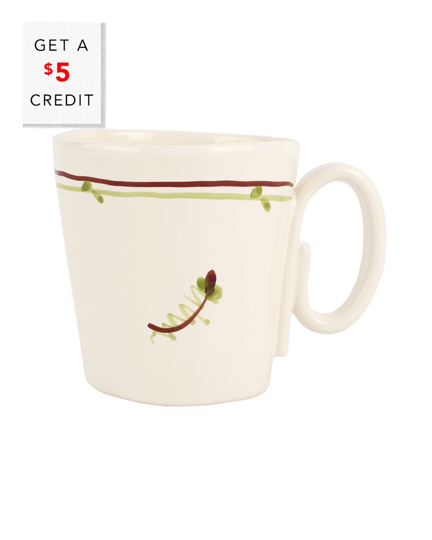 Vietri Lastra Fiori Di Bosco Mug With $5 Credit