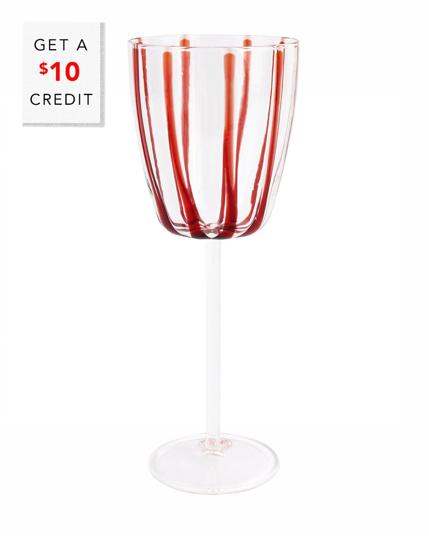 Vietri Nuovo Stripe Wine Glass