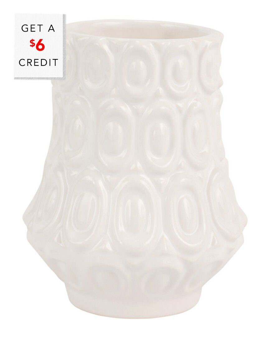 Vietri Tessere Round Oval Bud Vase With $5 Credit