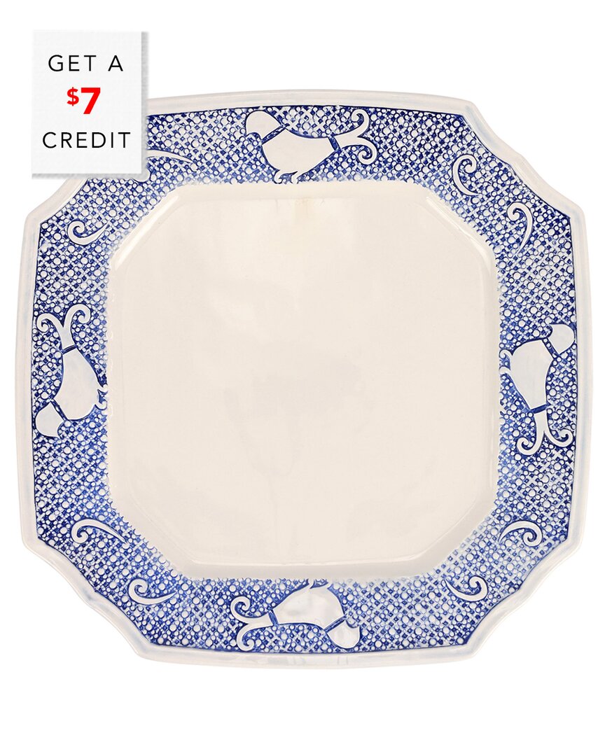 Vietri Uccello Blu Dinner Plate