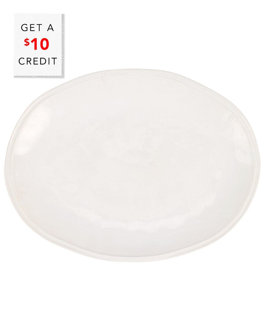 Vietri Viva By Aria White Oval Platter With $8 Credit