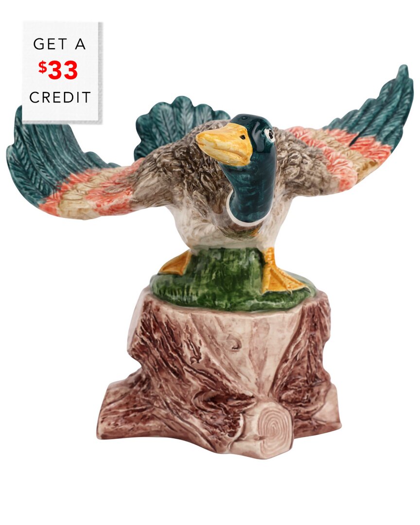 Vietri Wildlife Figural Mallard With $25 Credit