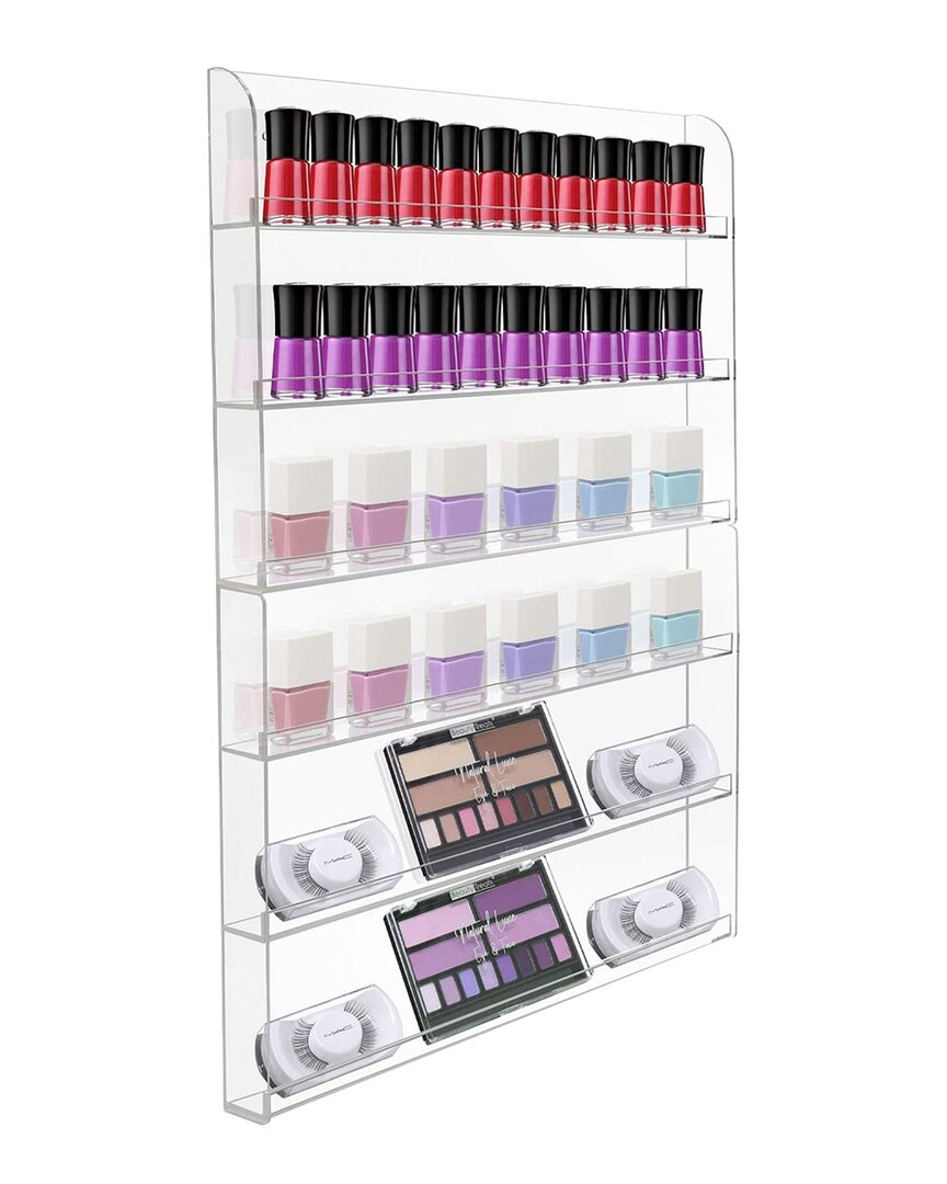 Sorbus Nail Polish Wall Display Holder In Multi