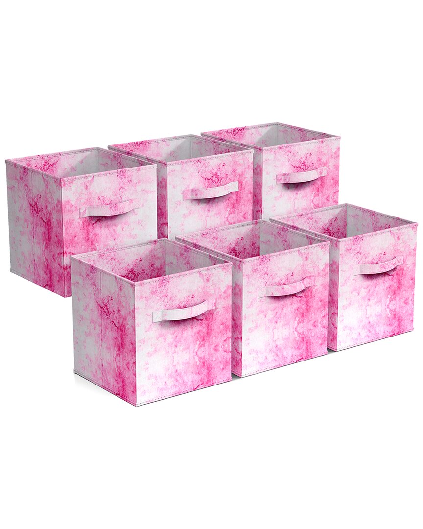 Sorbus 6 Pack 11in Foldable Storage Cubes In Multi