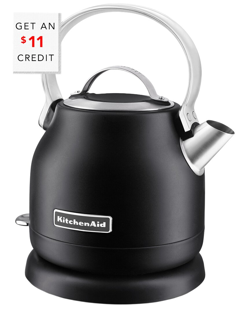Kitchenaid Compact Black 1.25l Electric Kettle With $11 Credit In Multi