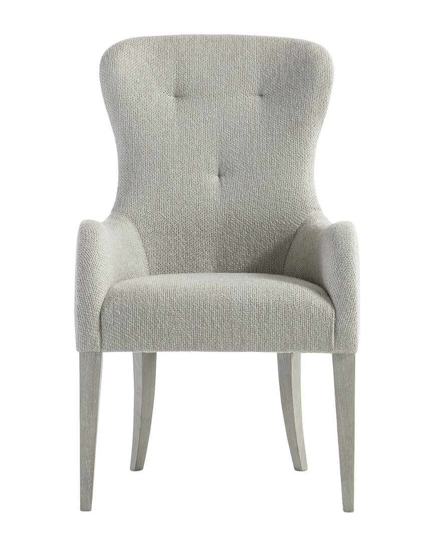 Bernhardt Cornelia Tufted Arm Chair In Gray