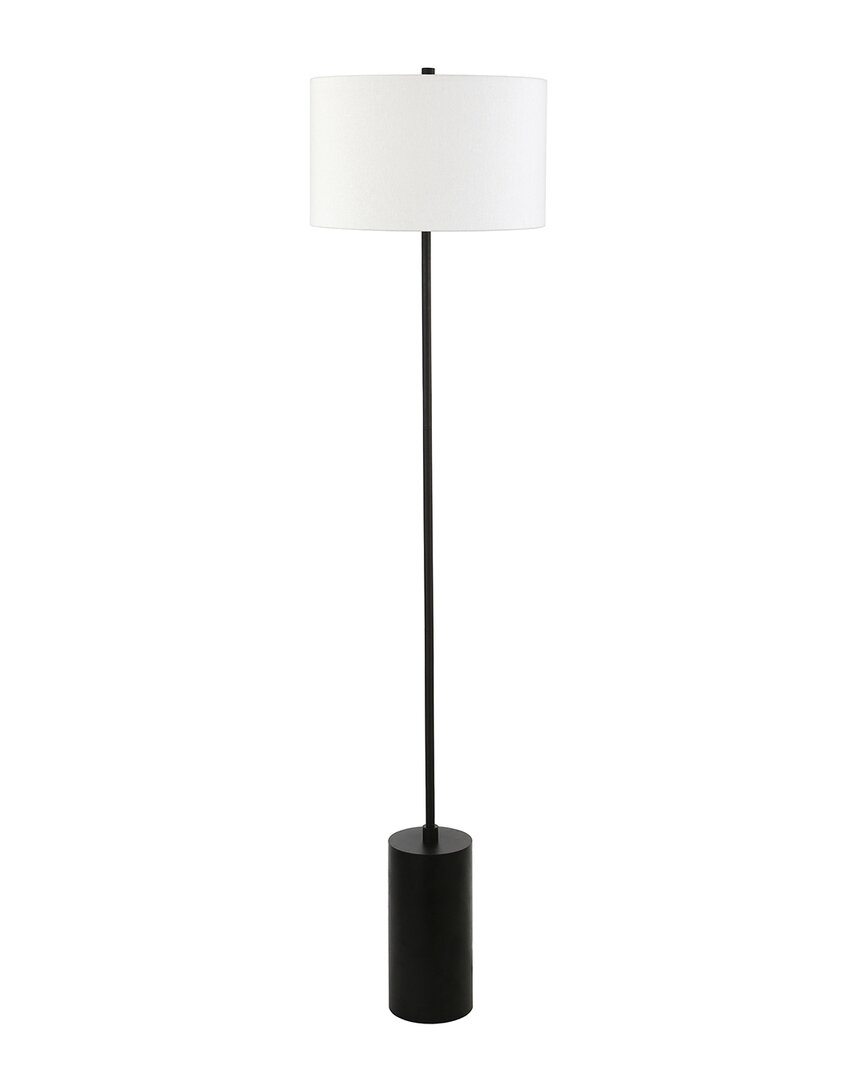 Abraham + Ivy Somerset Blackened Bronze Floor Lamp With Drum Shade