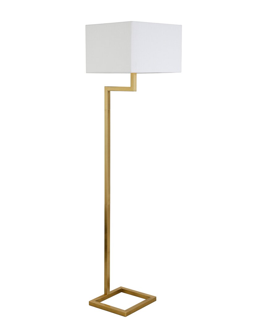 Abraham + Ivy Xavier Brass Floor Lamp In Gold